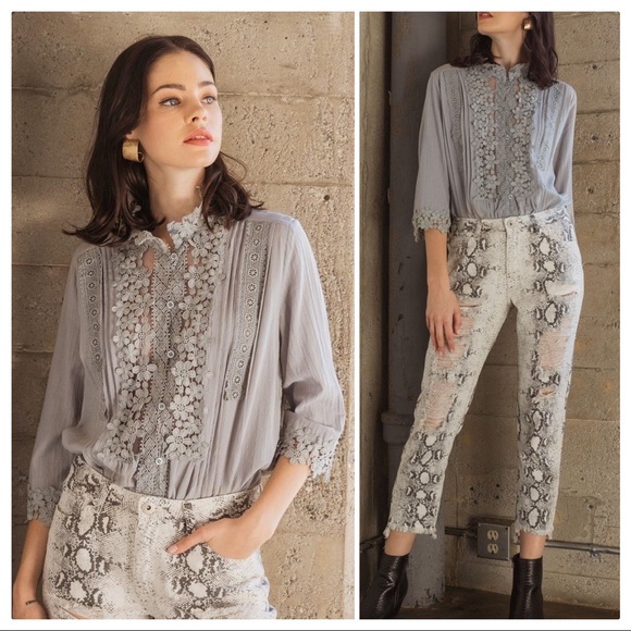 Authentic “Infamous” POL Insta Influencer Lace Top - Picture 6 of 12